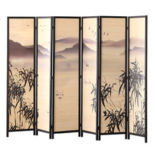 6 Panel Umazu Pine Wood Room Divider